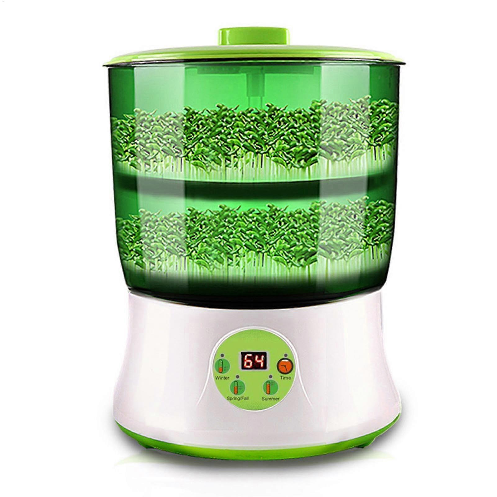 Sprout Machine Intelligent Bean Sprouter, Multifunctional Double-Layer Sprout System, Large Capacity, 26 cm/10.2 in