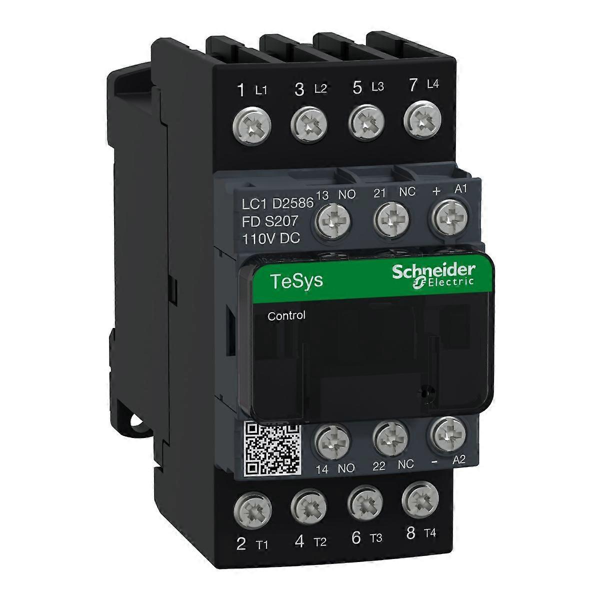 Schneider Contactor 4-pole 40a 110v Dc Tesys D Lc1d2586fds207