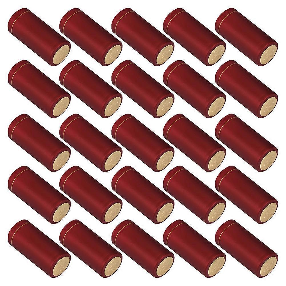 Caps Made of Plastic for Storage Use Red Color Fits Bottles Perfectly 100 Pieces