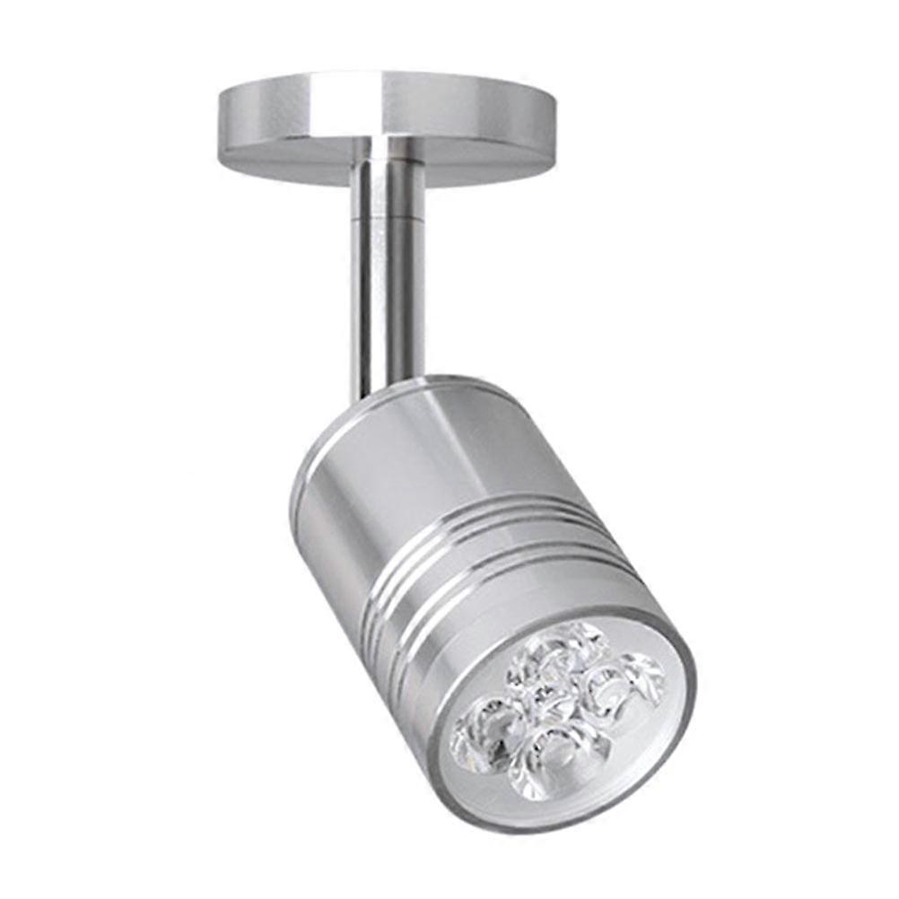 Compact LED Rotatable Lamp Silver Color For Display Cabinets And Jewelry Showcases Perfect For Home Office 1Pack