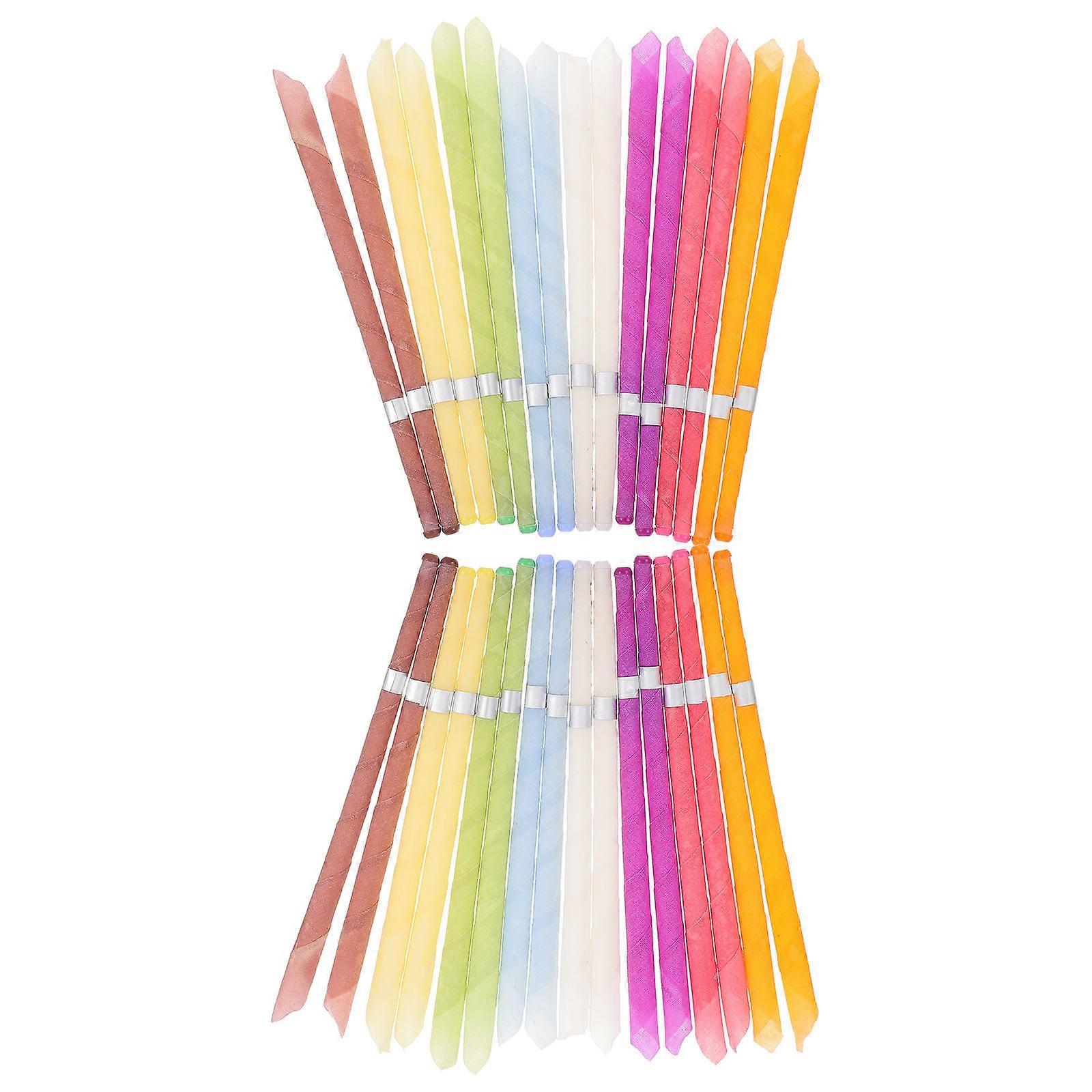 Ear Massage Candles 32Set Assorted Color Reduce Soiling Suitable For Outdoor Work Improve Circulation