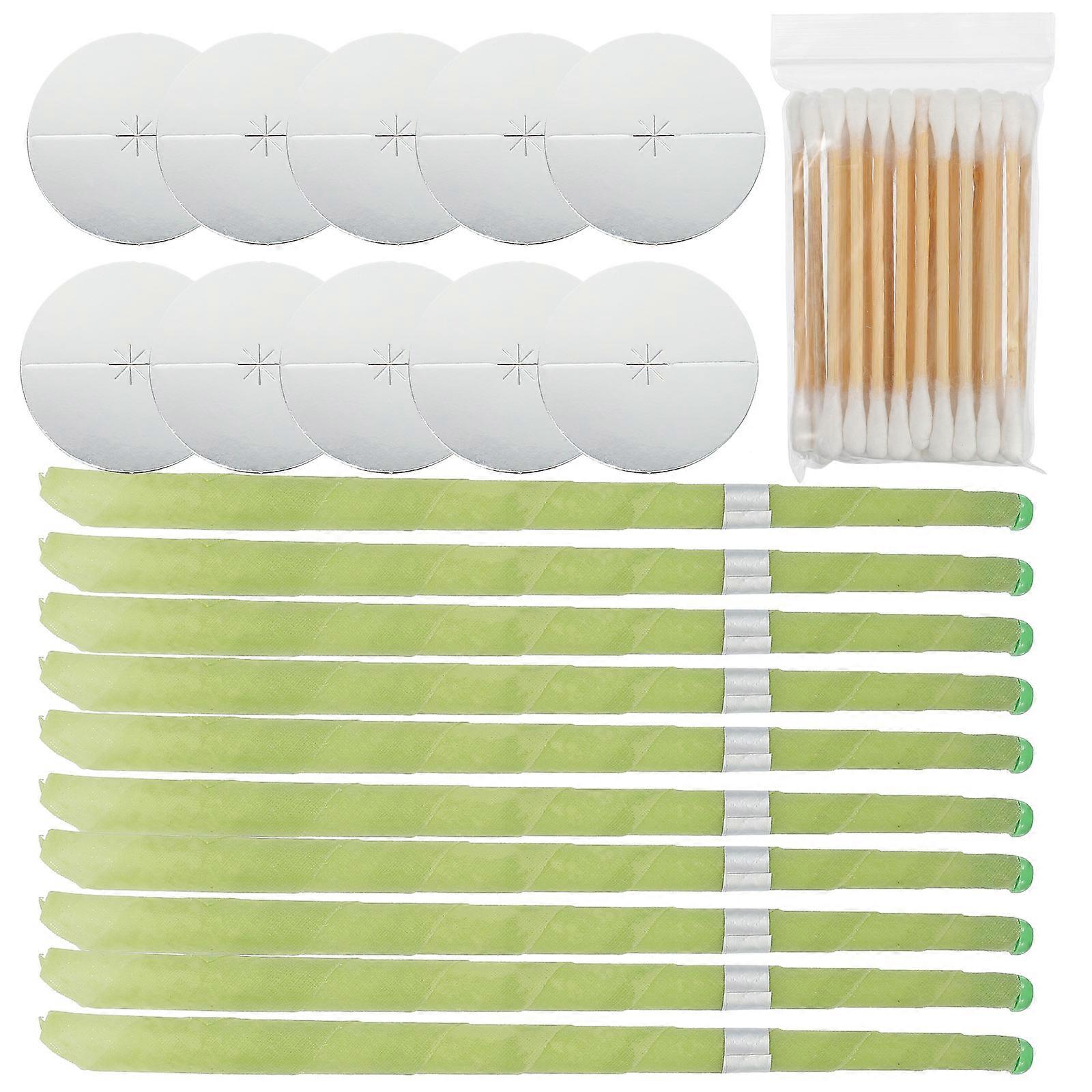 Colorful Trumpet Shape Drip Protectors Ear Wax Removal Cotton Swabs Kit For Ears 50Pcs