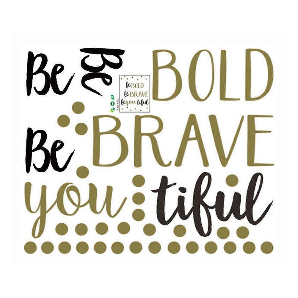 Removable PVC Dot Sticker Wall Decal Motivational Quote Home Decor Durable Design Easy Application Smooth Surfaces