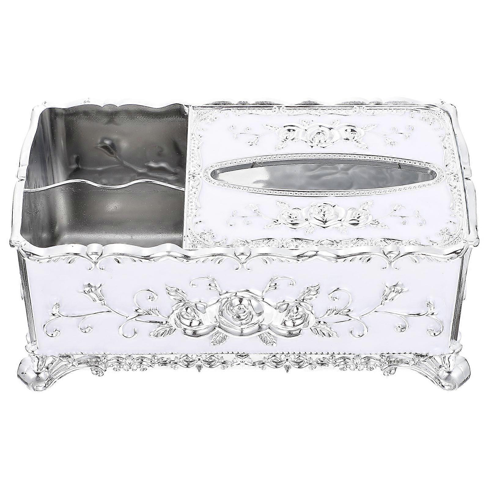 Elegant European Style Household Tissue Box 1 Set Napkin Box for Tabletop Use