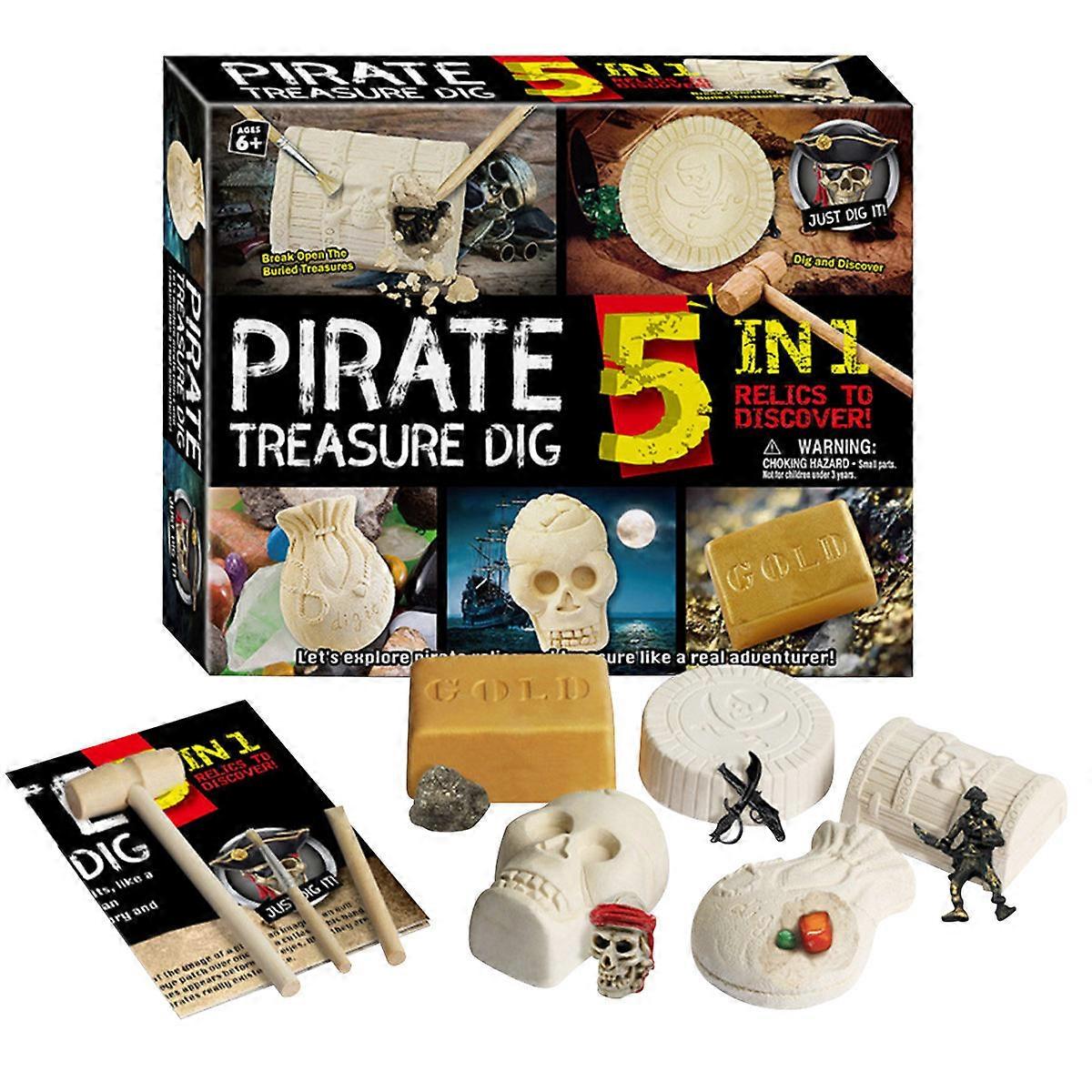Pirate Style Archaeological Excavation Tool Set   DIY Digging Plaything for Educational Archaeology and Early Learning Fun for Boys