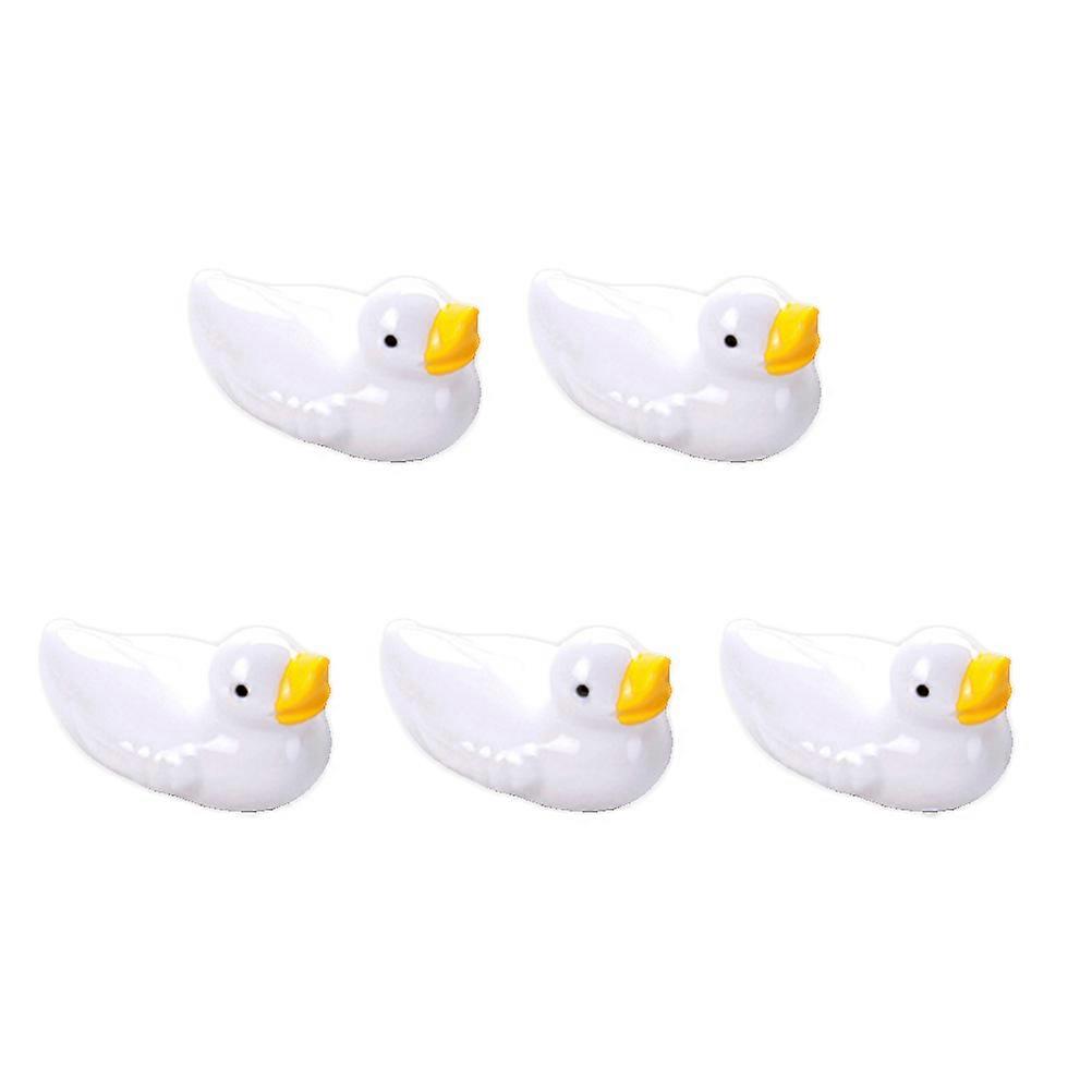 Cute Duck Shape Chopsticks Pillow Rack For Celebrations 5 X 3 X 3 Cm Tableware Holder 6Pcs