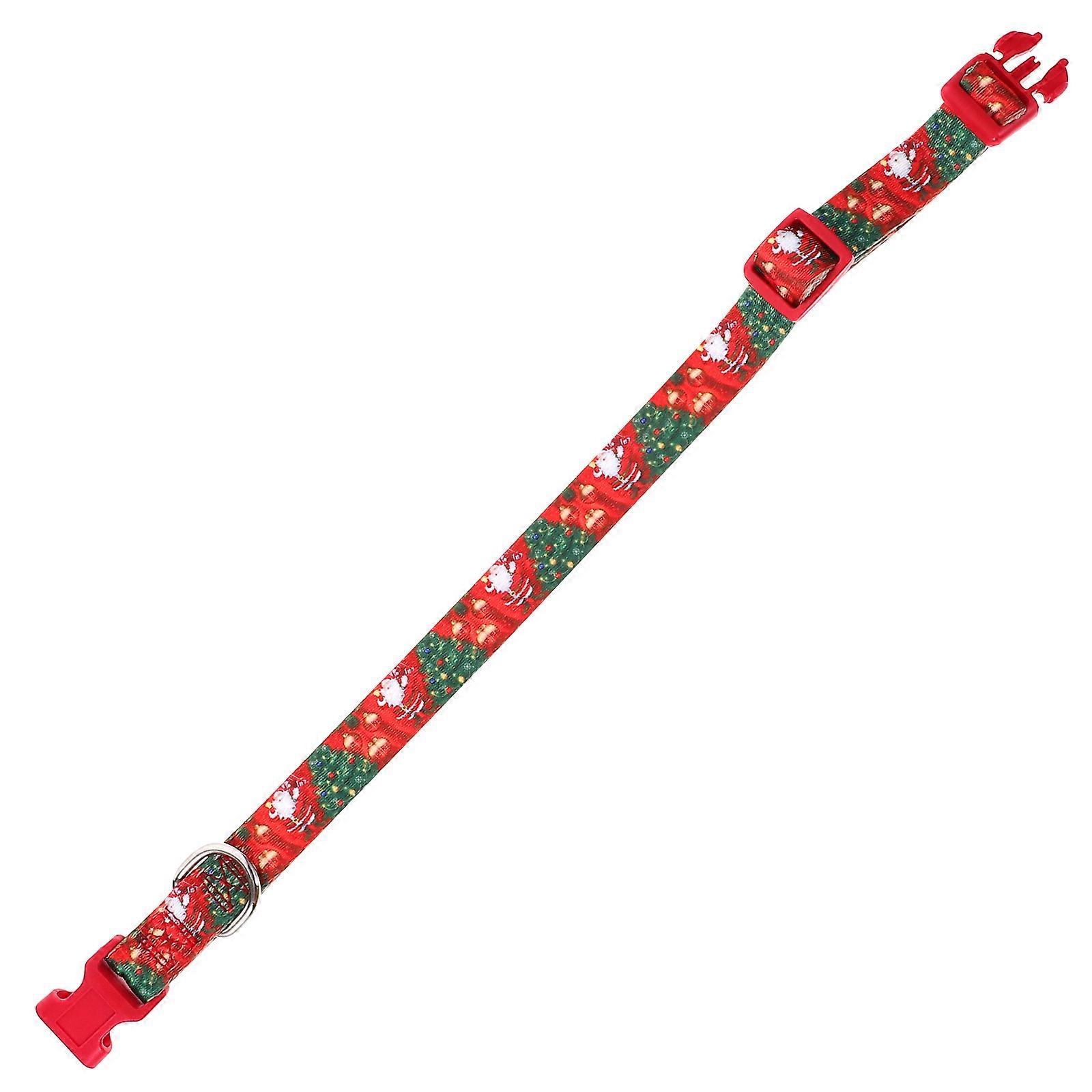 Christmas Dog Collar Adjustable Range For Pet Owners Lightweight Retro Style Collars 1 Set
