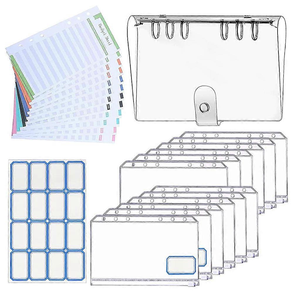 Portable White Paper Budget Notebook for Office Use with Creative Design 6 Sheets A6 Size