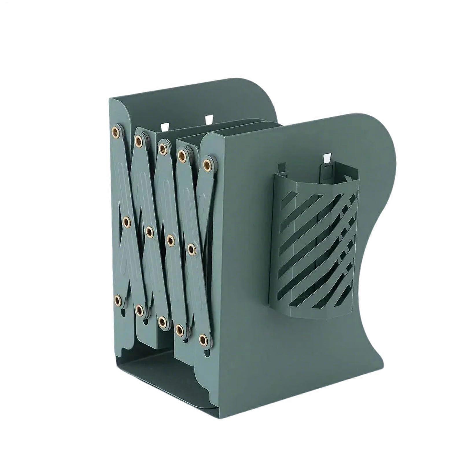 Small Desk Book Holder Compact Wooden Organizer, Mini Storage Shelf Desktop Display Rack Unit