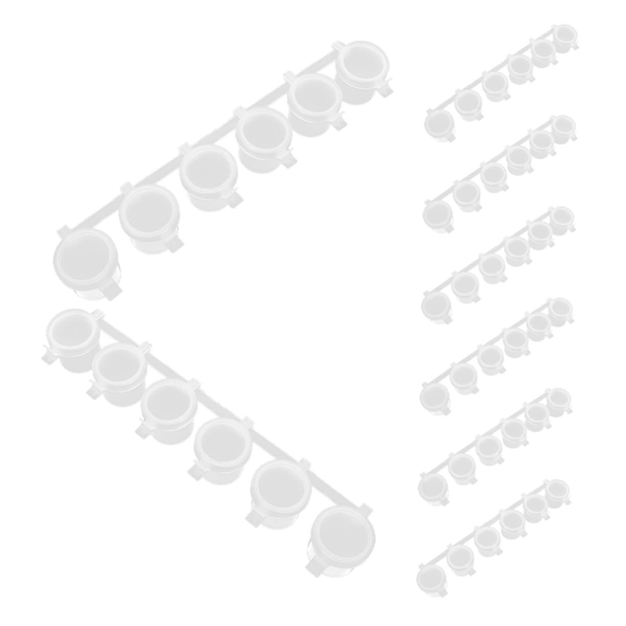 8 Portable Paint Pots with Lids for Art Projects, DIY Crafts, Non-Toxic, 2 Ounce, Assorted Colors, Easy to Clean