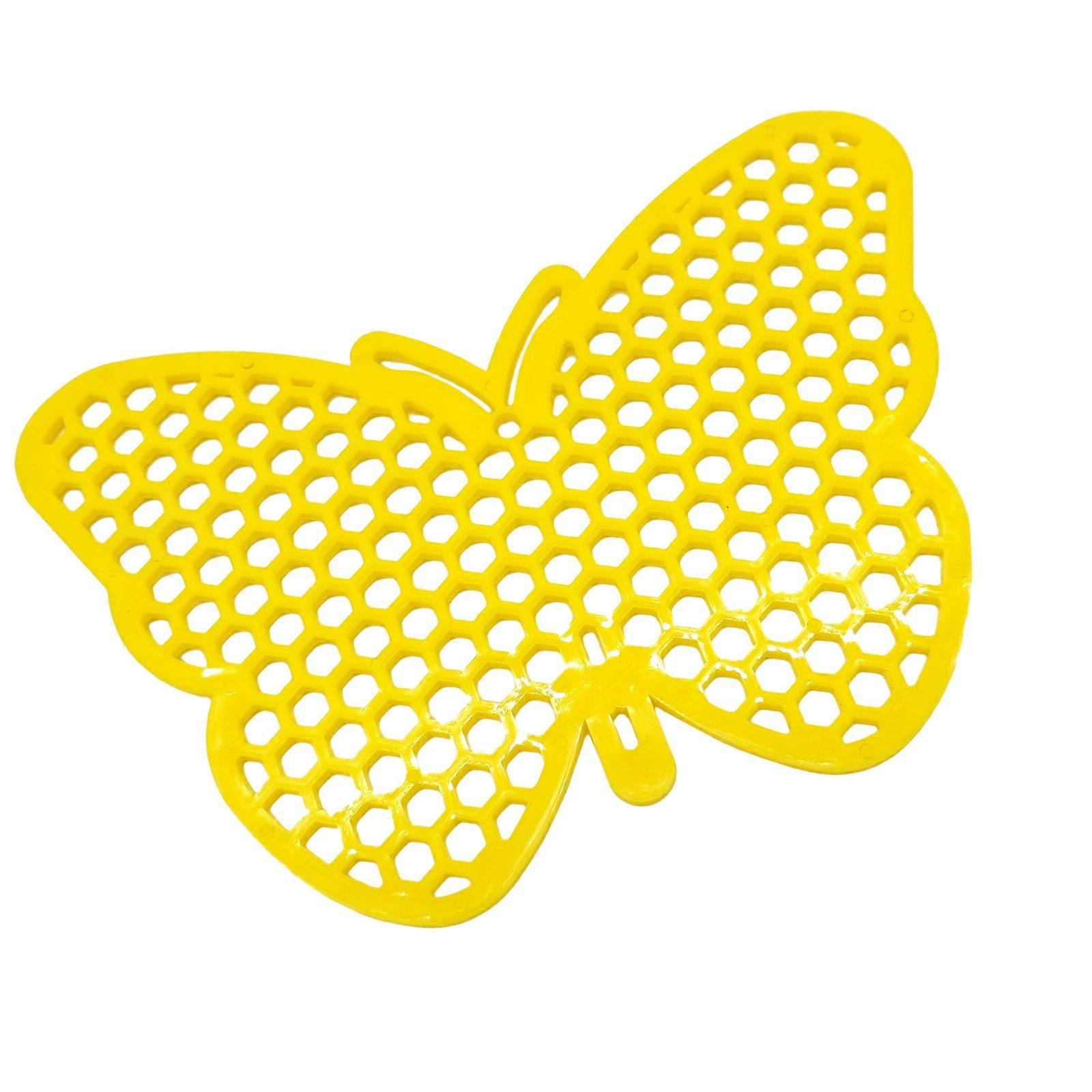 Garden Floating Bees Island Watering Station Butterfly Feeder Multiuse for Bird Bath Pond Support Pollinator Hydrations  Yellow