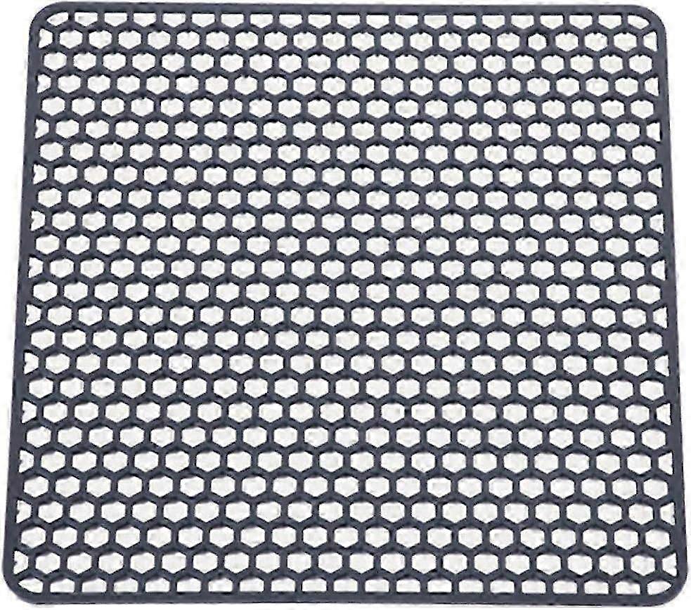 Standaard Flexibele Siliconen Spoelbak Mat - Hittebestendig Afdruiprek voor Spoelbakken (Grijs) - One Size Fits All