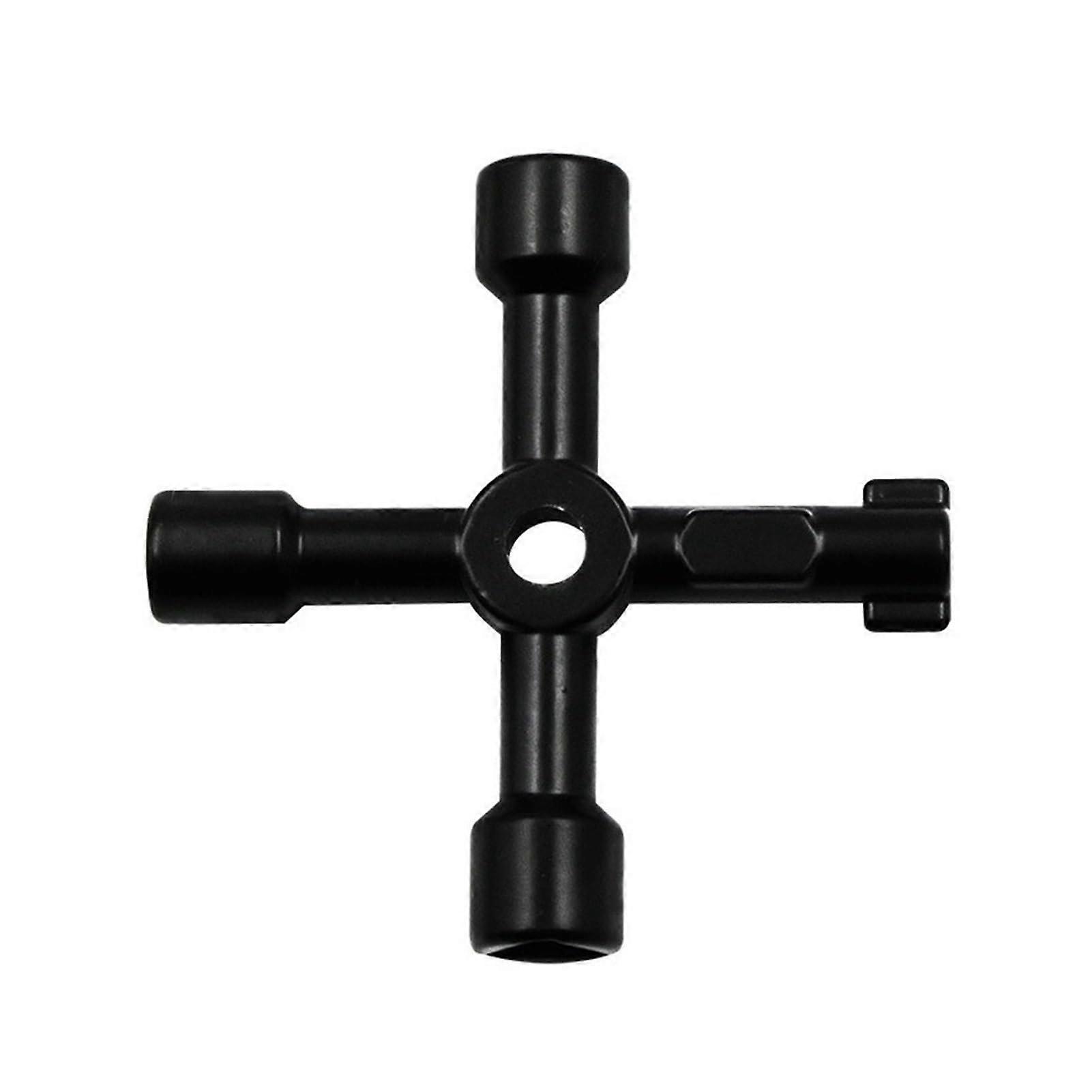 Multifunction 4-Way Universal Triangle Key for Gas Meters, Radiators, and Cabinets, Durable Plumbing Tool