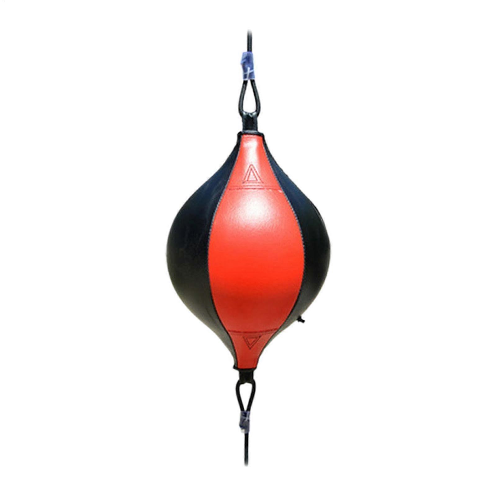 Double End Bag Professional Punch Ball With Adjustable Response Speed Dual Speed Boxing Equipment Red And Black