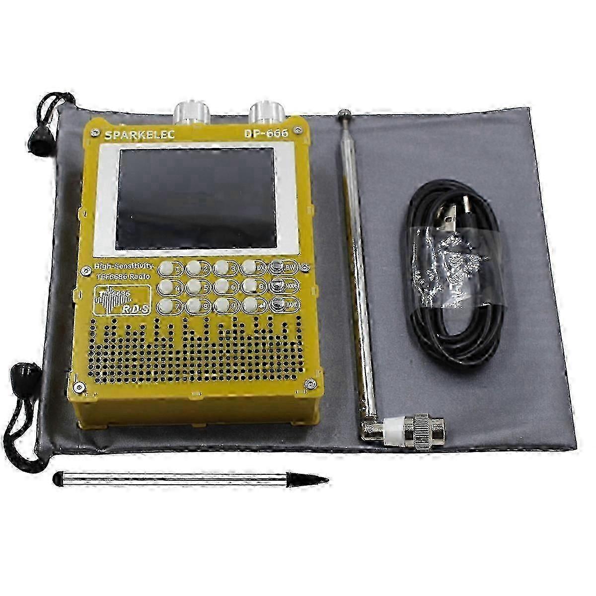 2025 2.8In Ips Touch Screen Dp-666 High Sensitivity Radio Tef6686 Full Band Fm Am Fm Short Wave Radio Broadcasting Station hk