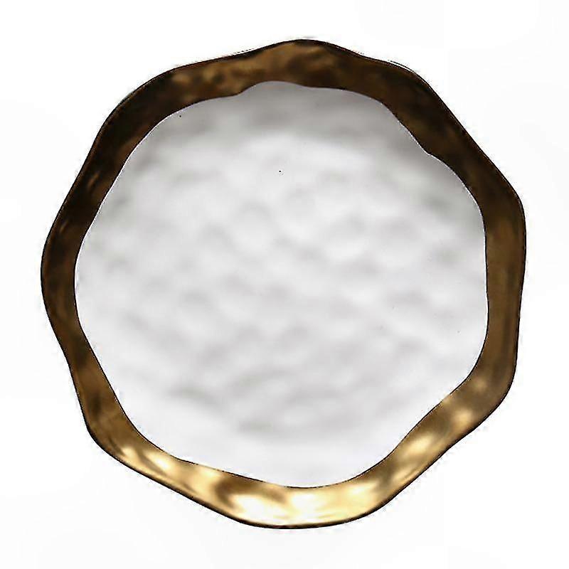 Single Ceramic Dinner Plate for Home Use