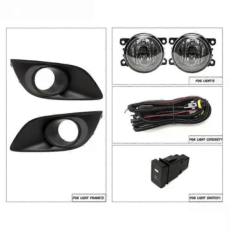 Apply Preemi For 2011-2017 Suzuki Swift Car Front Bumper Fog Light Wires Harness Switch Halogen Foglight Foglamp Cover Frame Kit