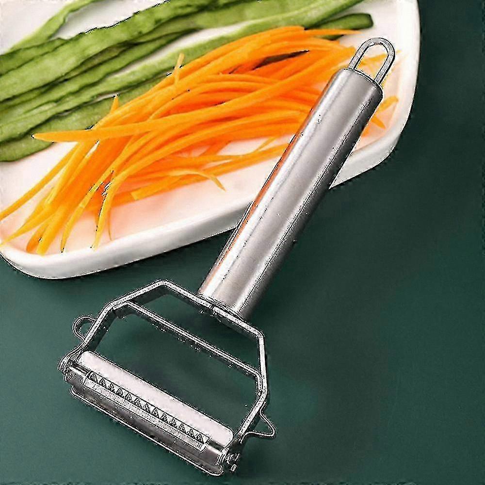 Multi-Function Kitchen Tool for Peeling, Slicing, and Grating Vegetables and Fruits