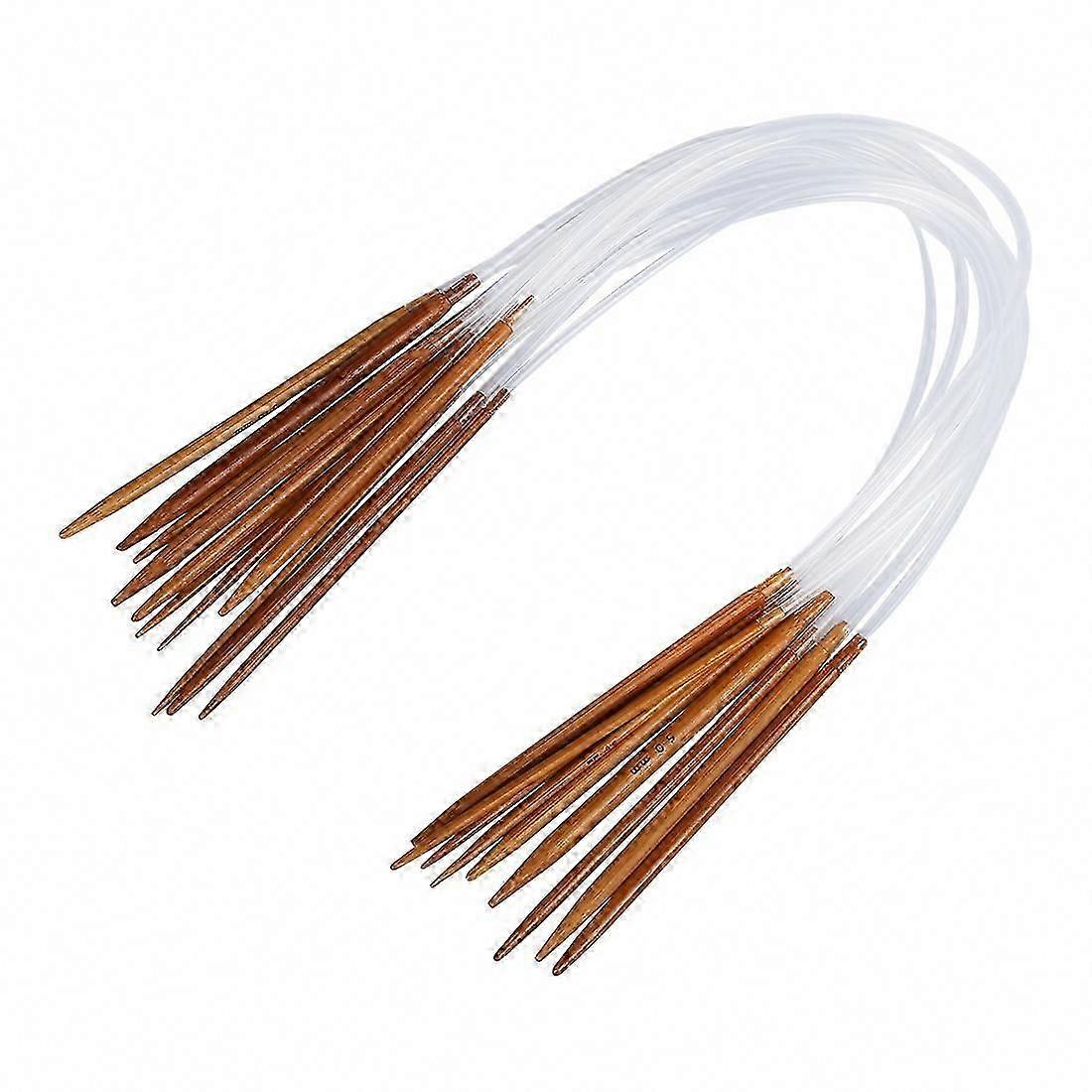 2.0mm-5.0mm Bamboo Circular Knitting Needles 40cm - 11 Sizes
