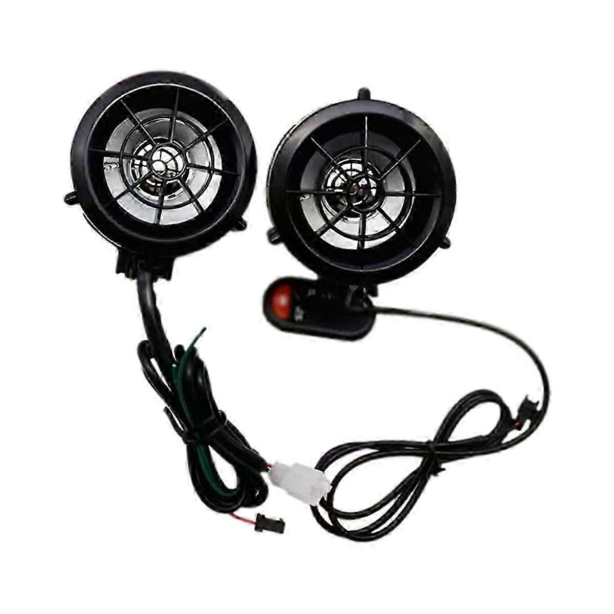 Motorcycle Sound System Colorful Flashing Lights Bluetooth MP3 FM Radio Player Stereo Speakers Music Amplifier