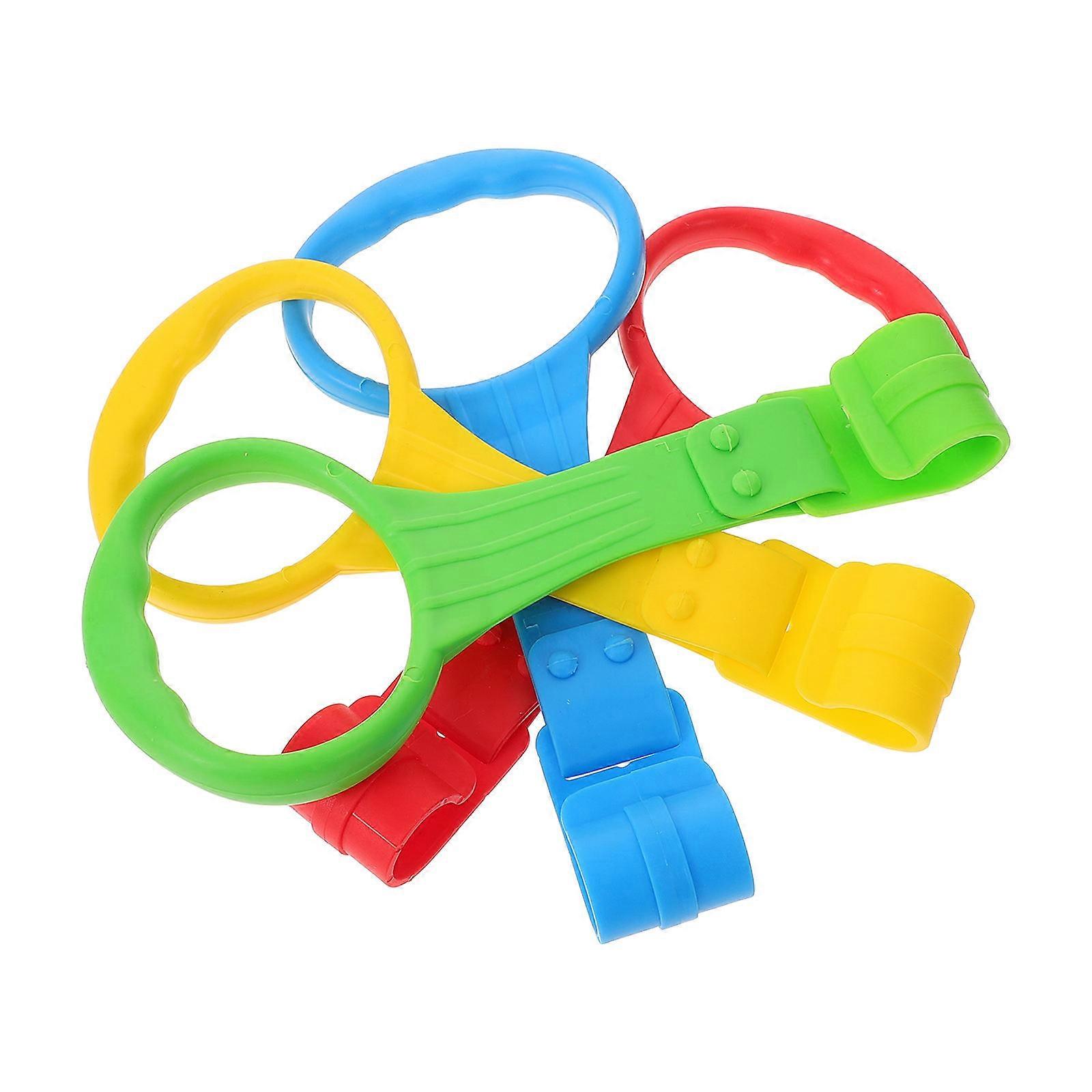 4pcs Cot Hanging Pull Rings for Newborns – Safe Stand Up Assistant for Walking and Standing Confidence, Smooth Edges for Nursery Safety