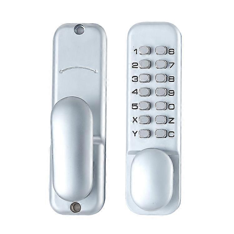 Zinc Alloy Keyless Code Door Lock Mechanical Code Lock Retro Style 6 Code Lock, Suitable for Garage/Hotel/Office/Studio/Warehouse/Files - Macaron