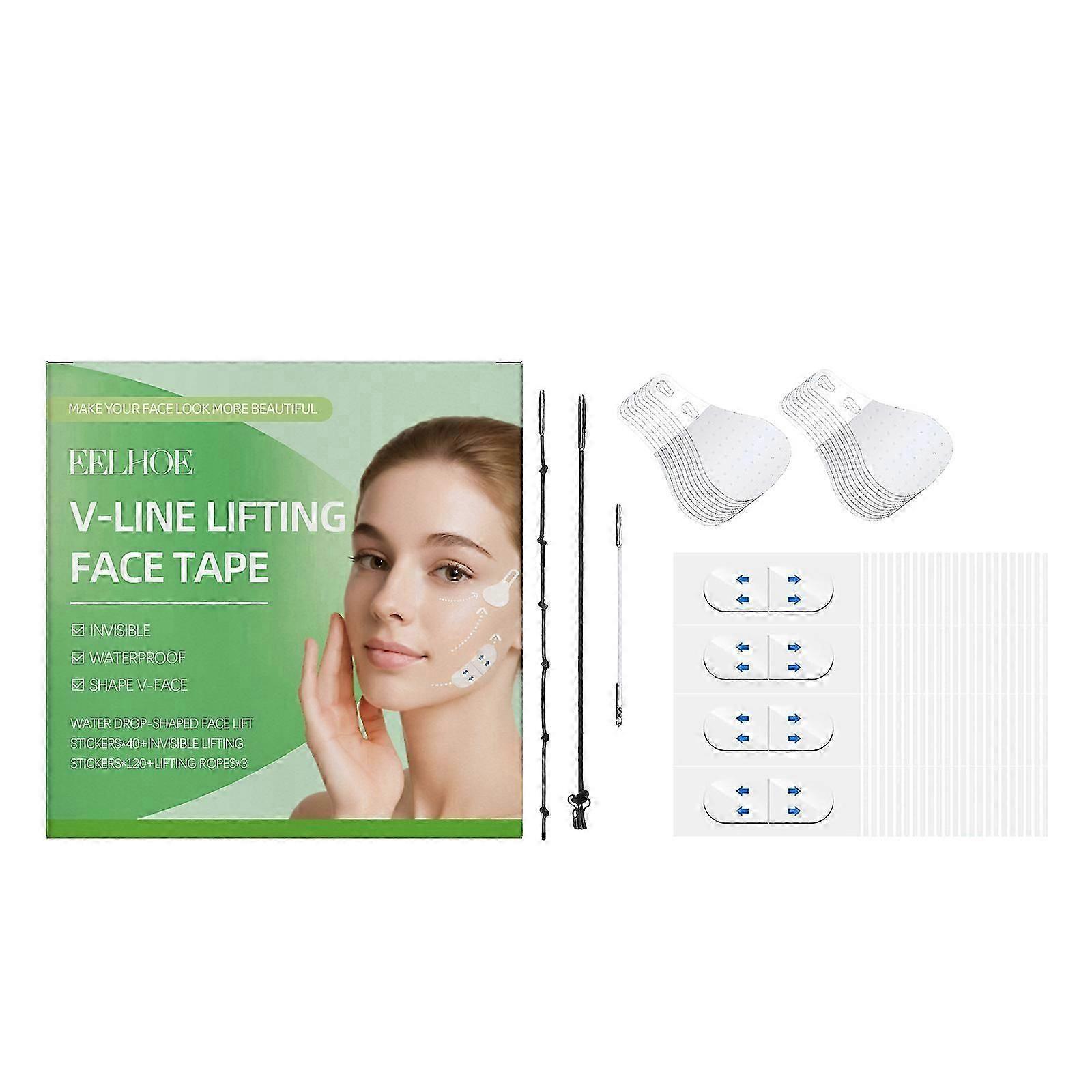EELHOE Invisible Facial Care Patch Set: Tightens facial skin, shapes the face daily, and creates a V-shaped face with adhesive patches.