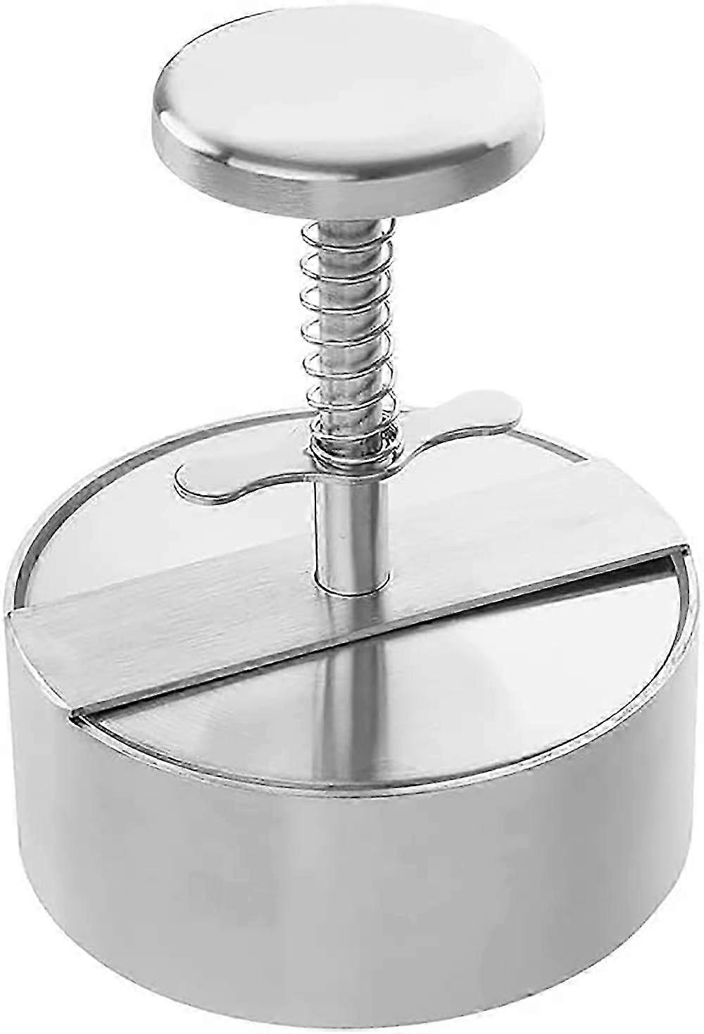 304 Stainless Steel Burger Press, Adjustable Meat Press for Burger, Easy to Use, Non-Stick Burger Press