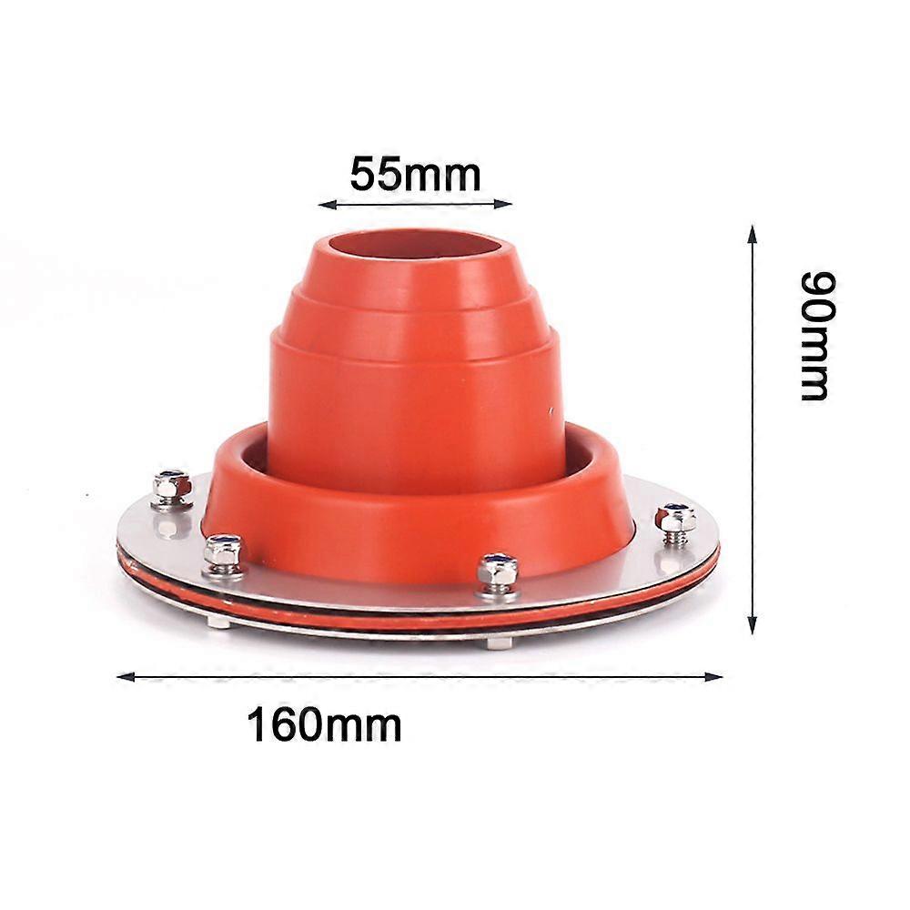 Stove Jack Kit for Tent Flexible Roof Silicone Metal Roofing Tube Flashing High Temperature Resistance Anti-Scalding Device for Chimney