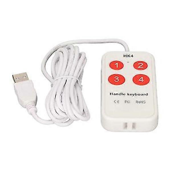 Toetsenbord met toetsen, Handvat Toetsenbord 4 toetsen USB Pocket Toetsenbord Mini Button Toetsenbord Topprestaties