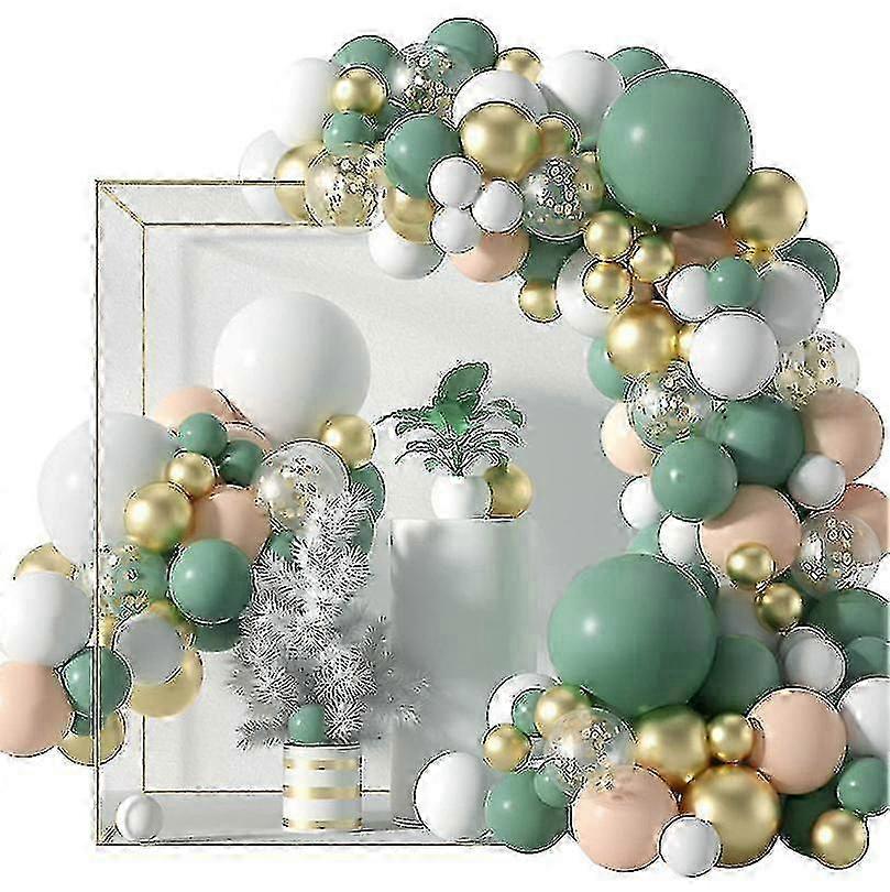 117pcs Olive Green Balloon Garland Arch Kit