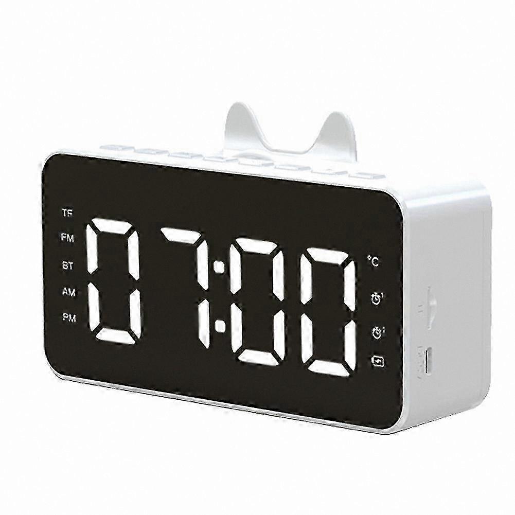 Digital Alarm Clock with Bluetooth, LCD Display, and Multi-Function Radio for Office Use