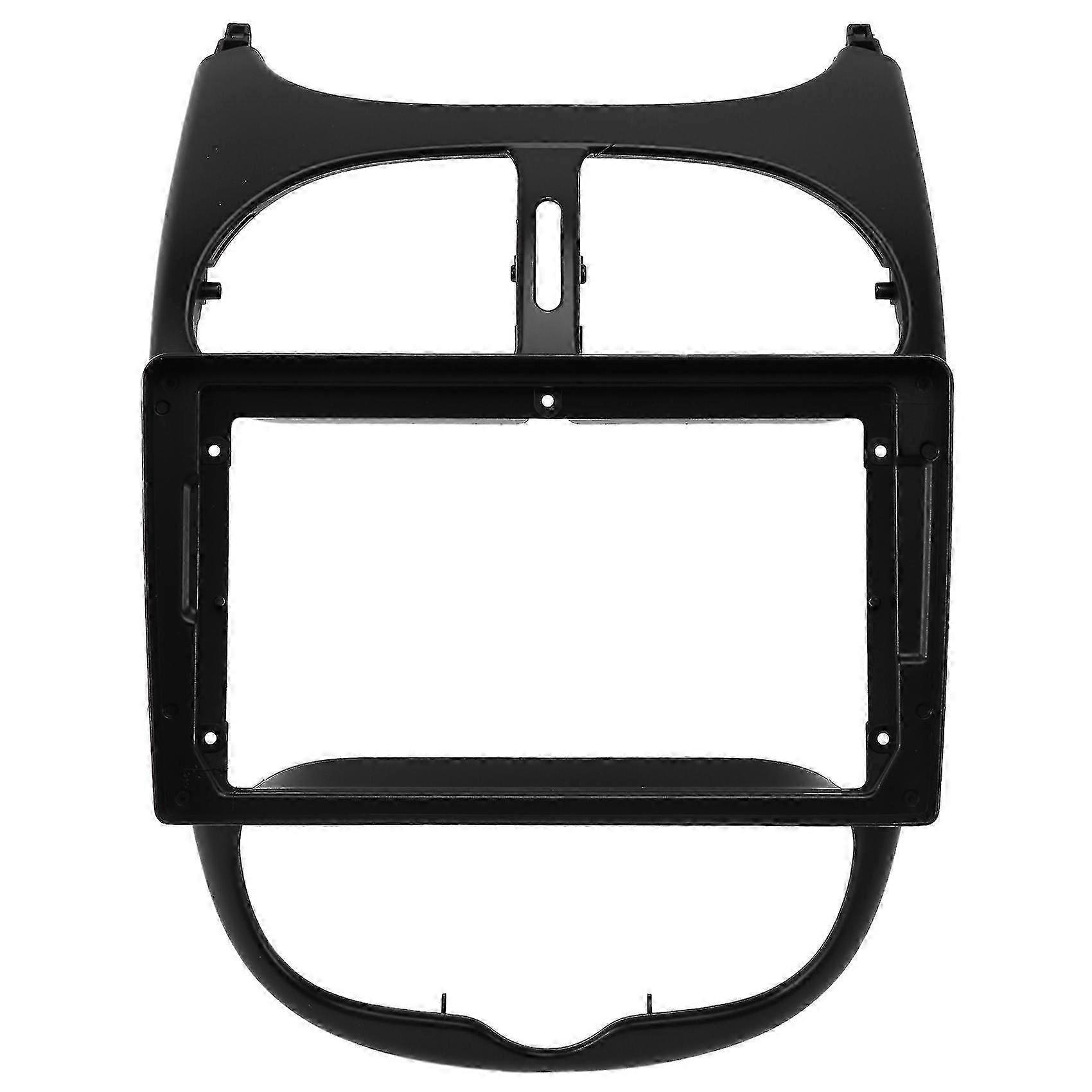 Dashboard decorative strip, suitable for Peugeot 206 models from 2004 to 2008, can be installed with a 9-inch radio