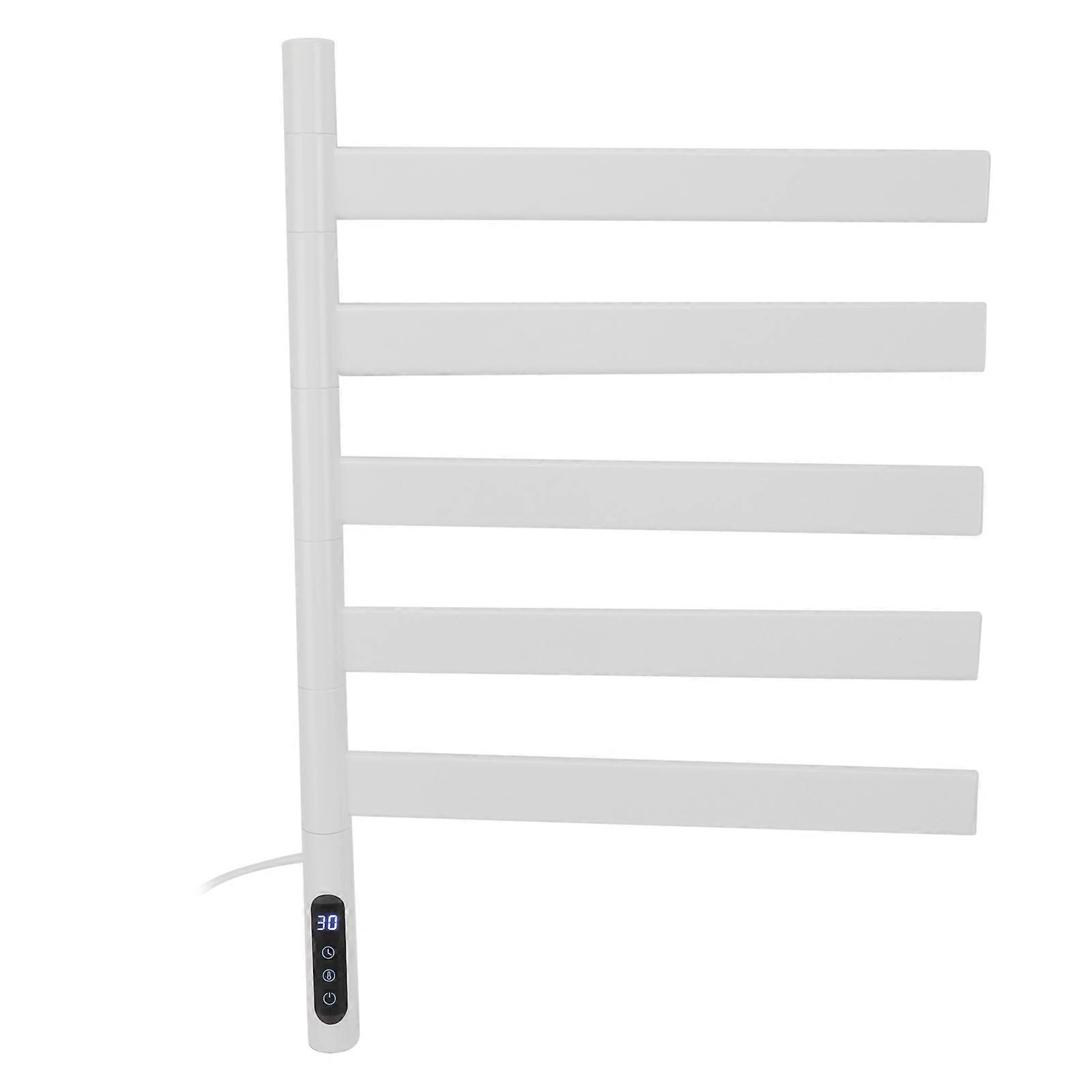 150W Wall Mounted Rotatable Towel Warmer Rack with Timer IPX5
