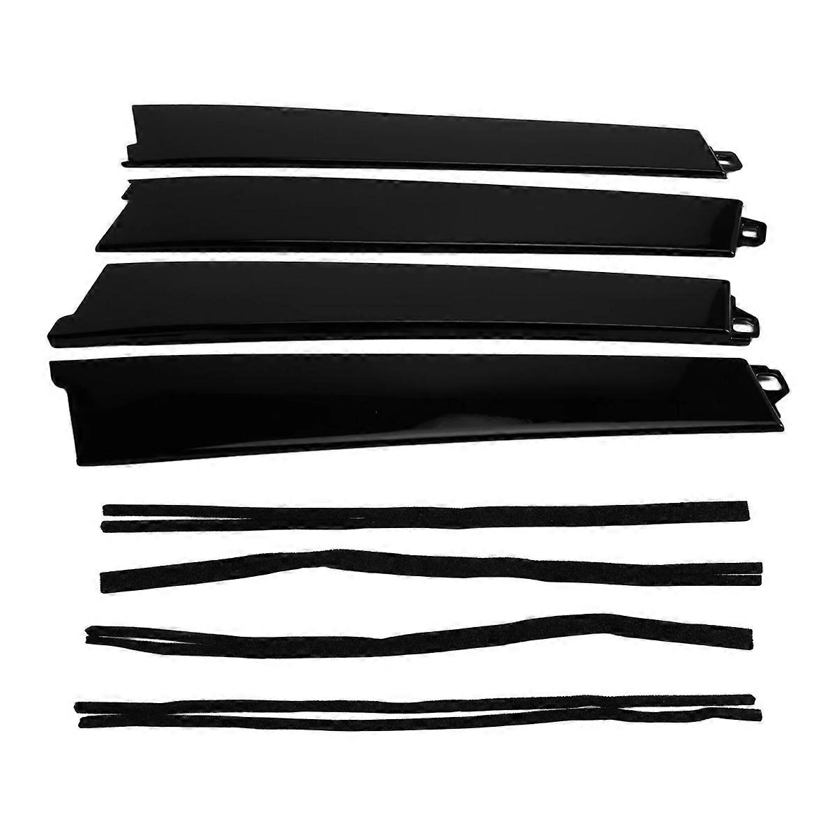 4pcs Front+Rear Door Window Exterior Trim Panels for Accord 09-14 72930-TP5-003ZA 72430TP5003ZA 72470-TP5-003ZA