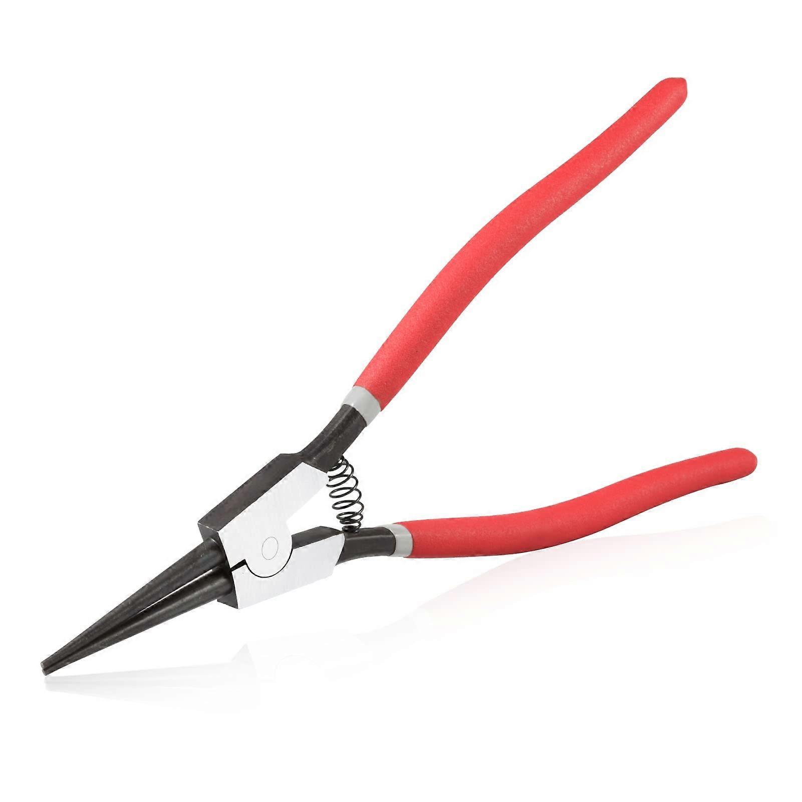 13Inch Snap Ring Pliers, Straight Jaws, Heavy Duty Retaining Ring Pliers for Circlip Install and Remove External Straight