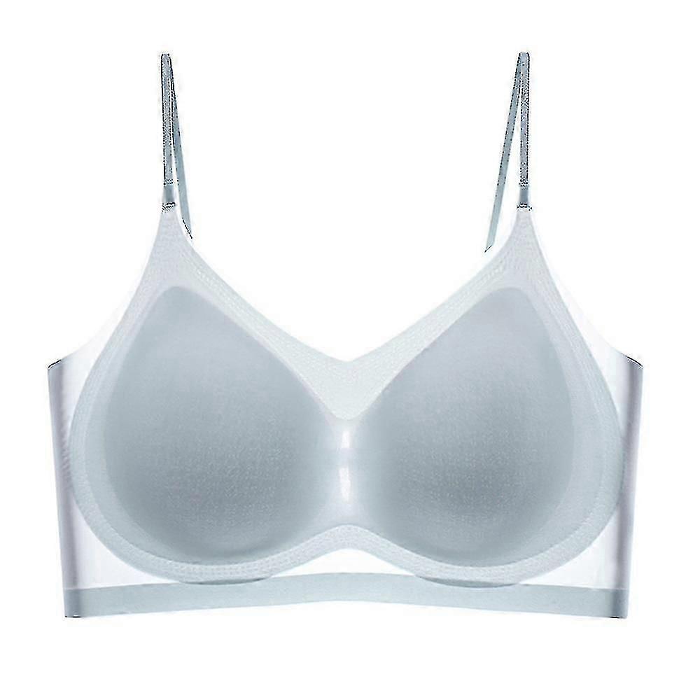 Women Summer Ultra Thin Ice Silk Comfort Breathable Bra Lifting Cooling Bra Plus Size