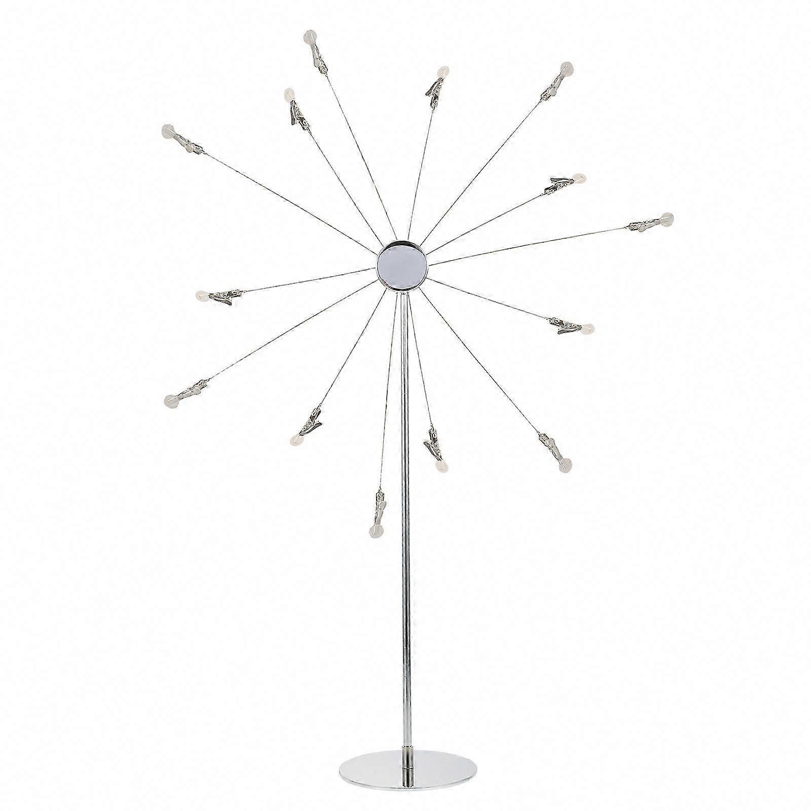 6 Pcs Photo Clip Tree Stand for Desktop, Message Holder with Photo Ornaments, Standing Photo Tree for Notes