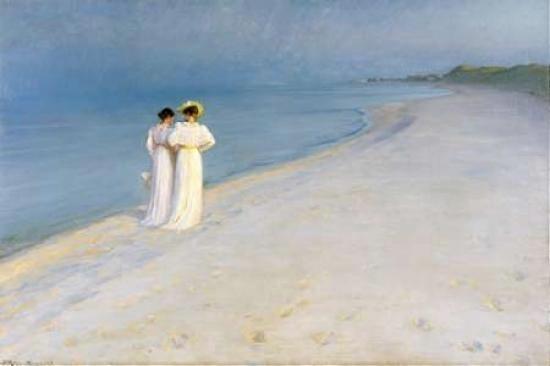 Summer evening on Skagens Beach Poster
