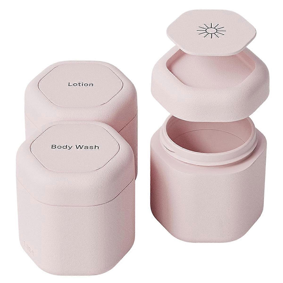 3pcs 1.32oz Containers Body Care Capsule Set Magnetic Containers with Lids Carry on Travel Essentia