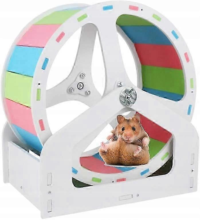 Silent 28cm Carousel Exercise Wheel for Hamsters - Quiet and Durable Pet Toy
