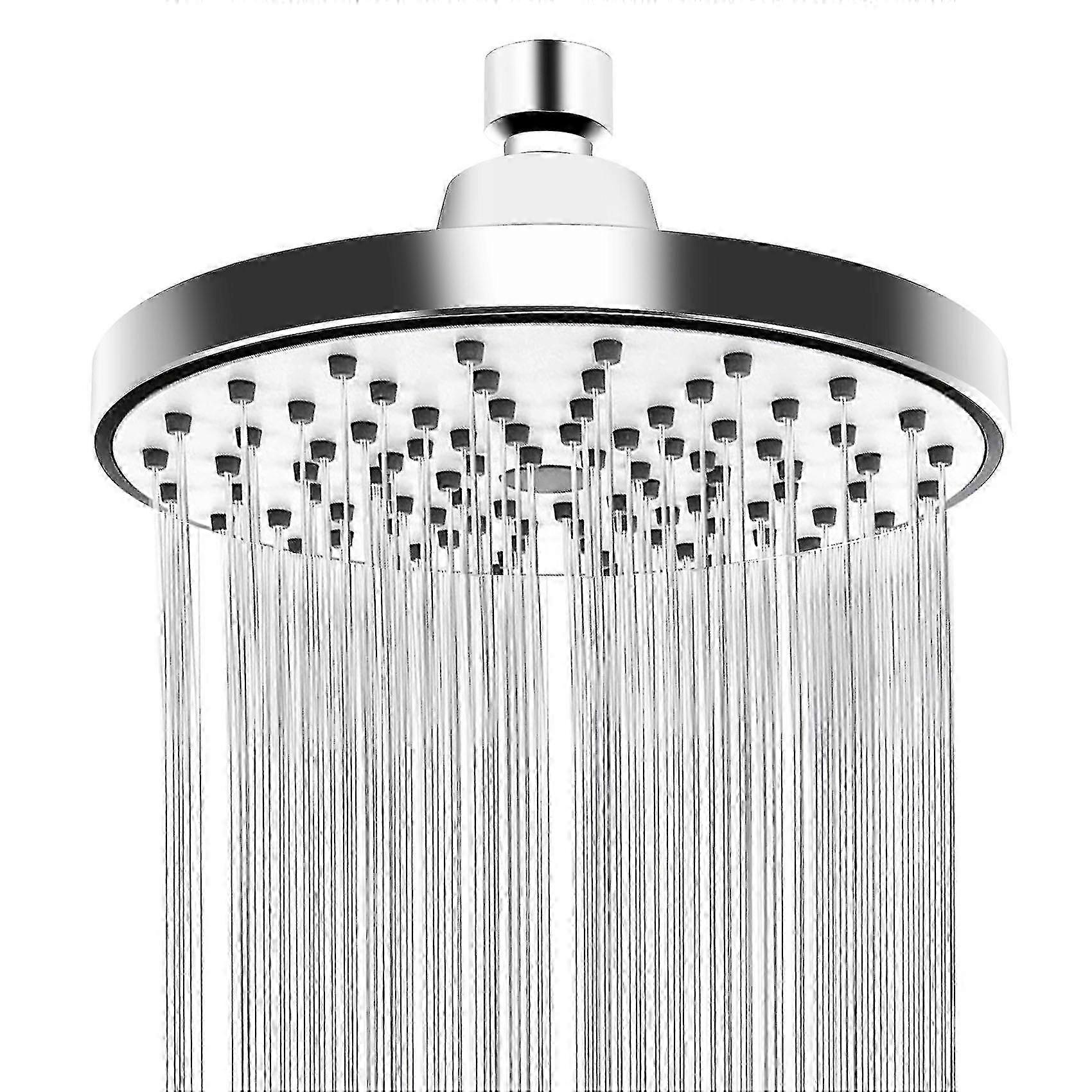 6 Inch Fixed Rain Shower Head with Anti-Leak Anti-Clog Design for Relaxation