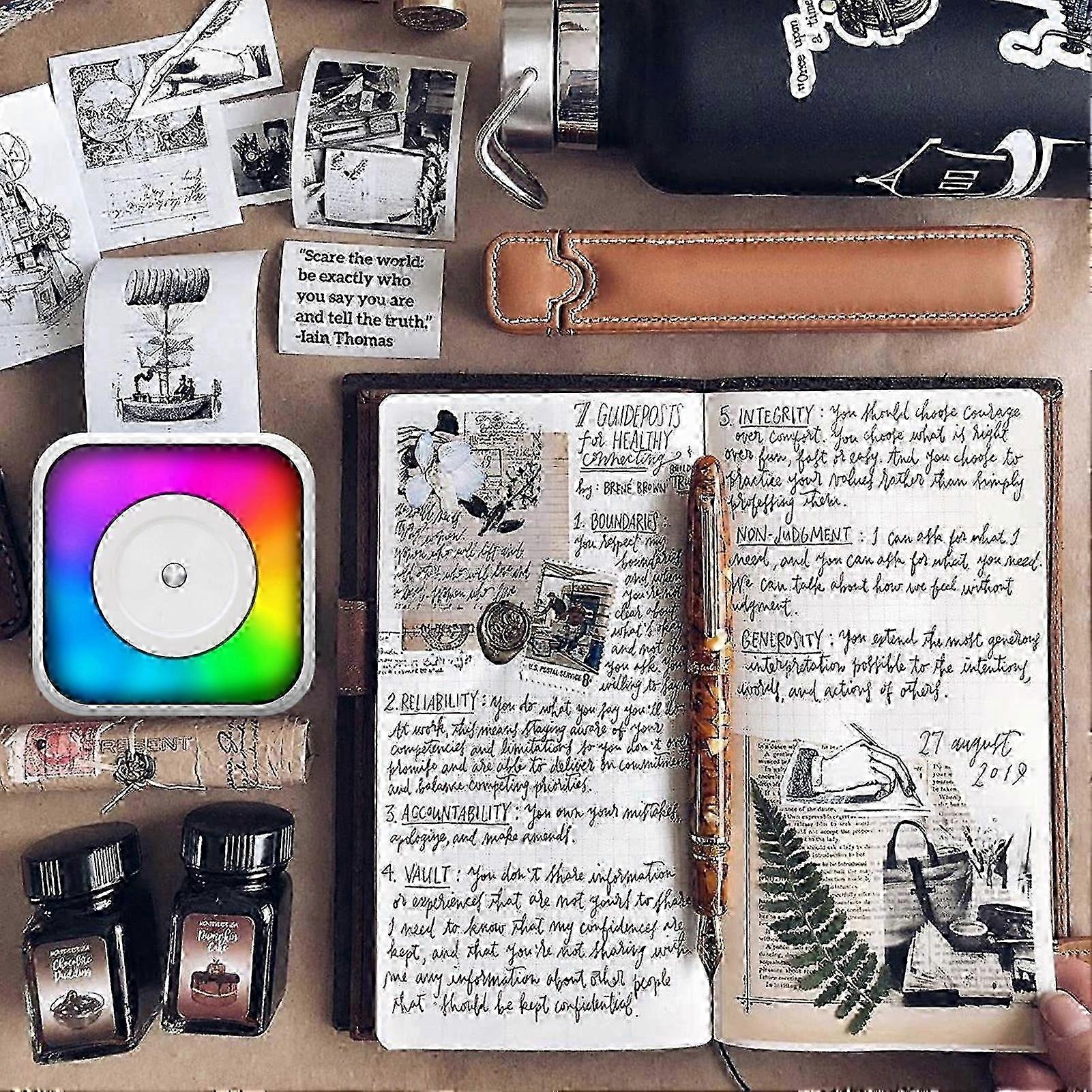 Mini Pocket Printer Convenient Thermal Printer For Students Wireless Printer No Ink Needed