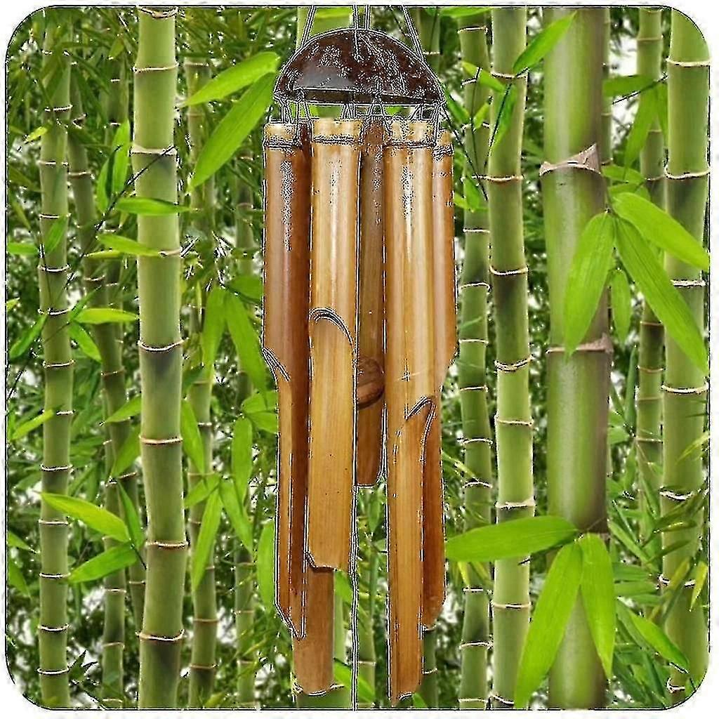Wind Chimes Bamboo, Great Sound, Decorative Compatible With The Garden And Balcony