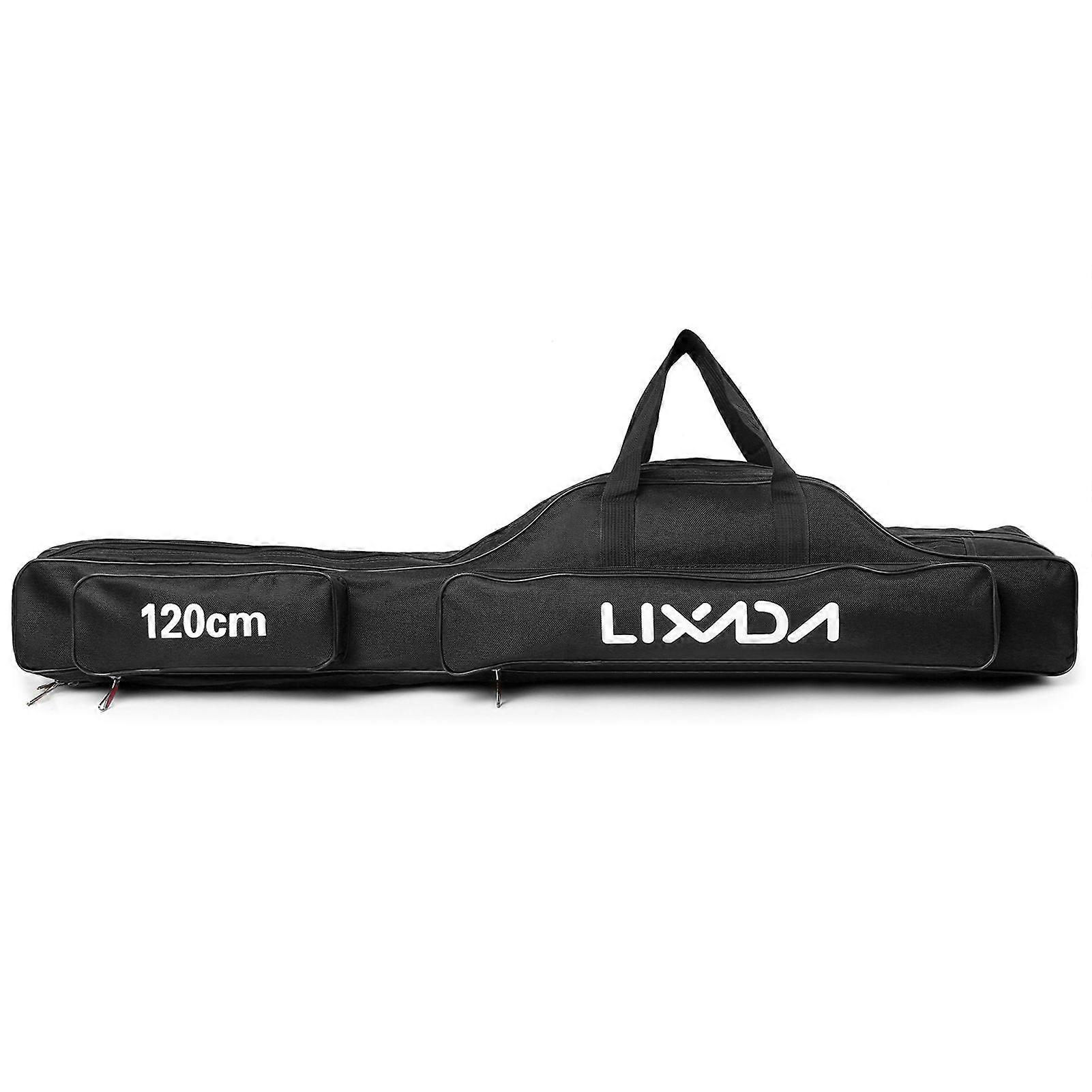 Fishing Bag Oxford Fabric Large Capacity Fishing Tackle Storage Case with Adjustable Shoulder Strap