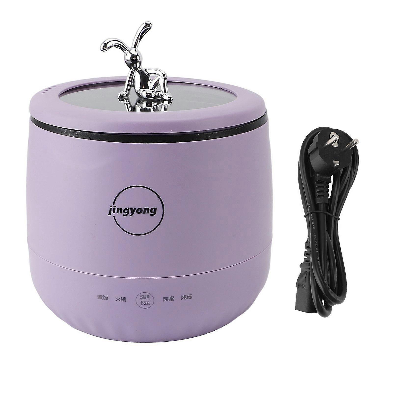 Mini Rice Cooker for 2 People 1.8L 450W Multifunctional Portable Rice Cooker for Home Dorm Travel Office