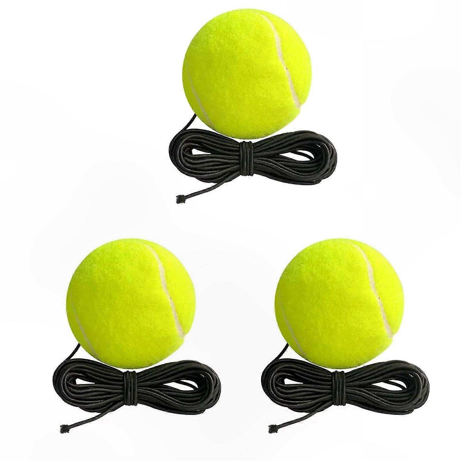 High-Resilience Tennis Training Ball with String for Self-Study Practice and Skill Development