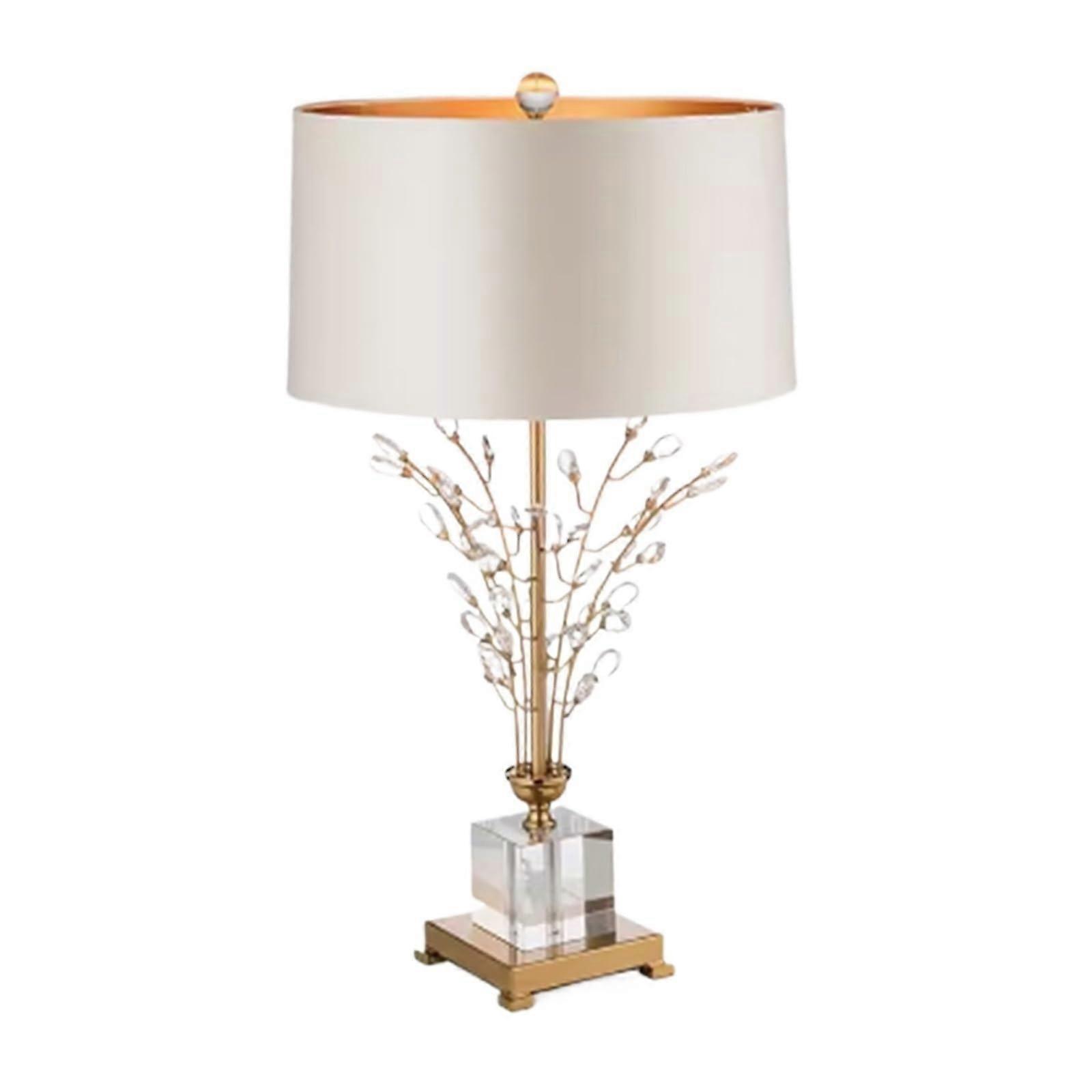 Table Lamp Crystal Tree Flower Design Minimalist Desk Lamp For Living Room Bedroom Reading Lamp
