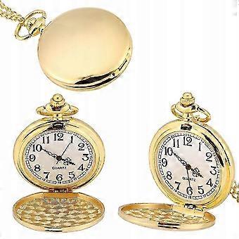 Schöne Taschenuhr Glattes Gold
