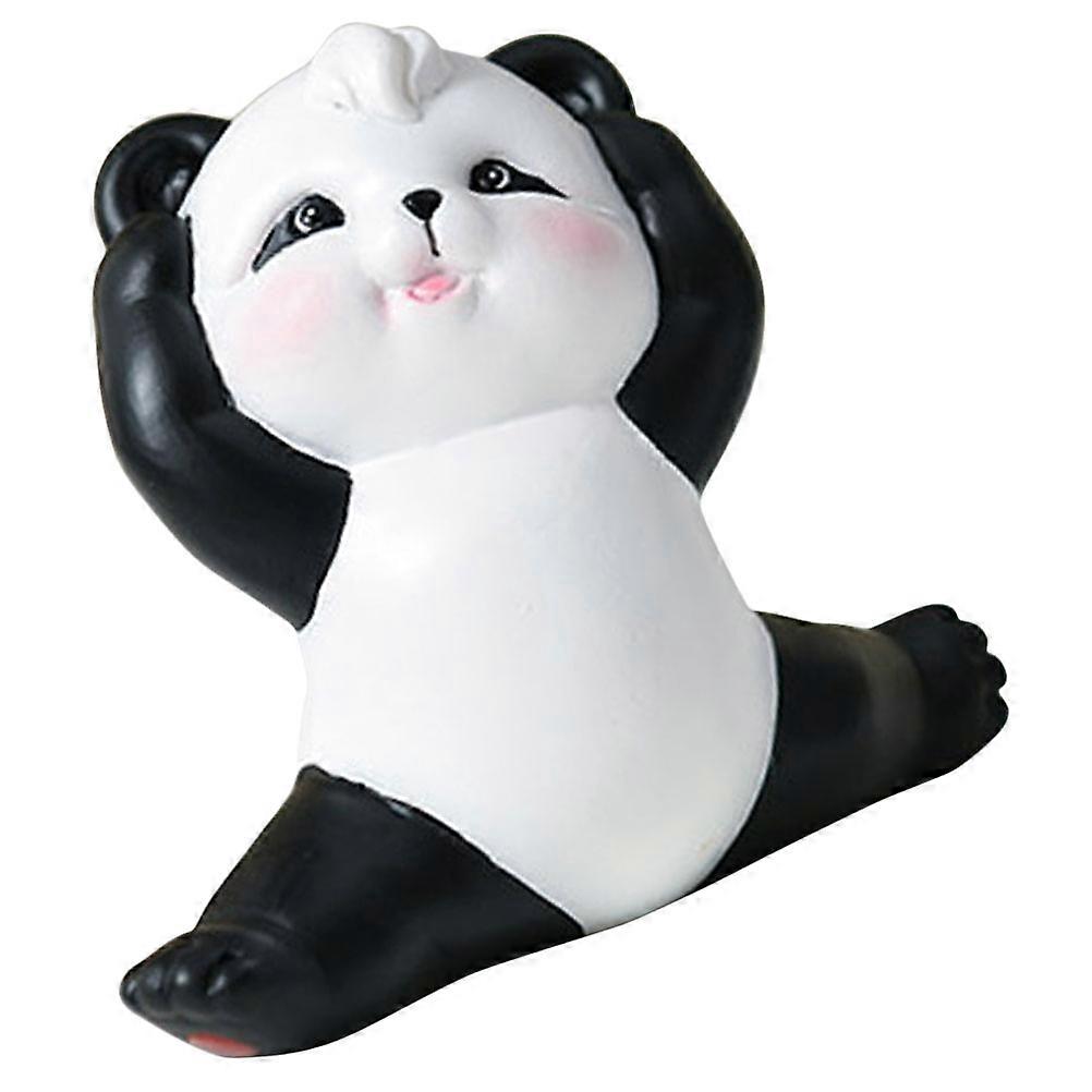 Decorative Panda Statue for Outdoor Garden Use Set of 5 Resin Figurines